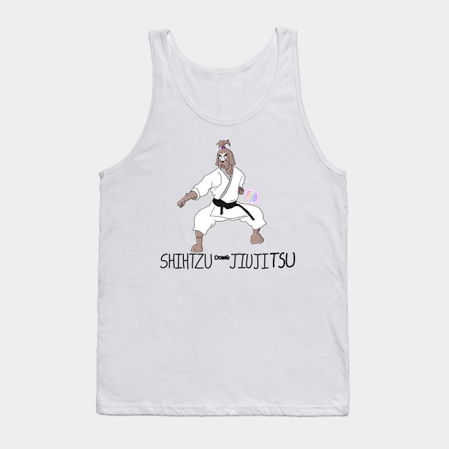 Shihtzu Doing Jiujitsu Tank Top by Materiaboitv